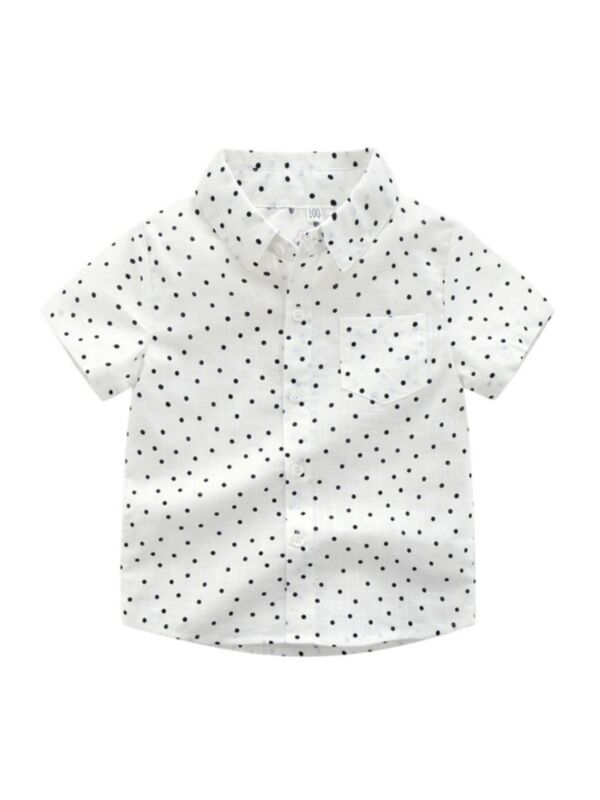 Kid Boy Polka Dots Shirts