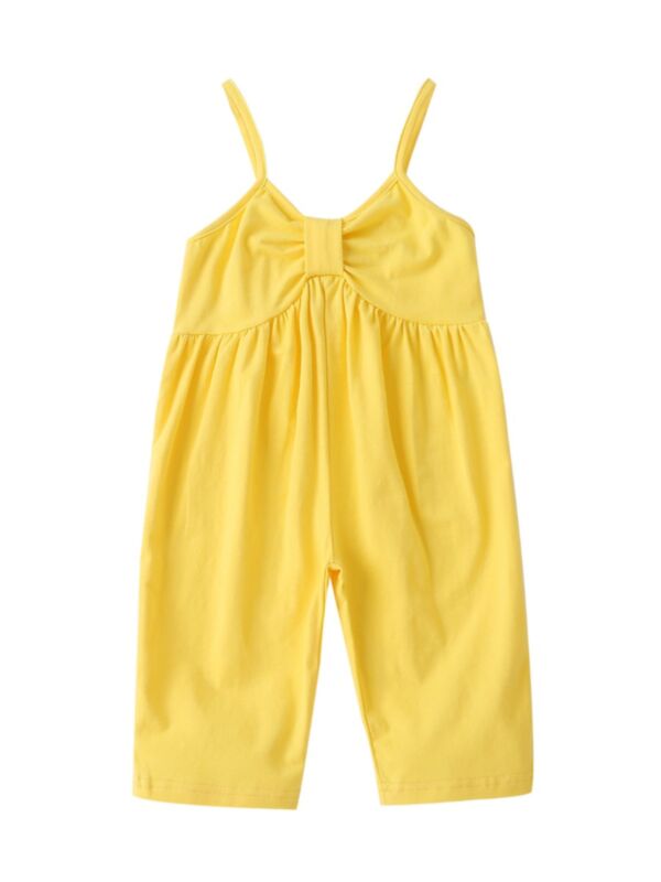 Toddler Girl Cami Jumpsuit In Yellow
