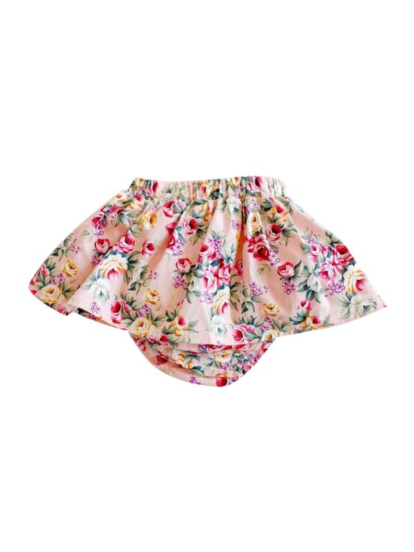 Baby Girl Floral Print Skirt
