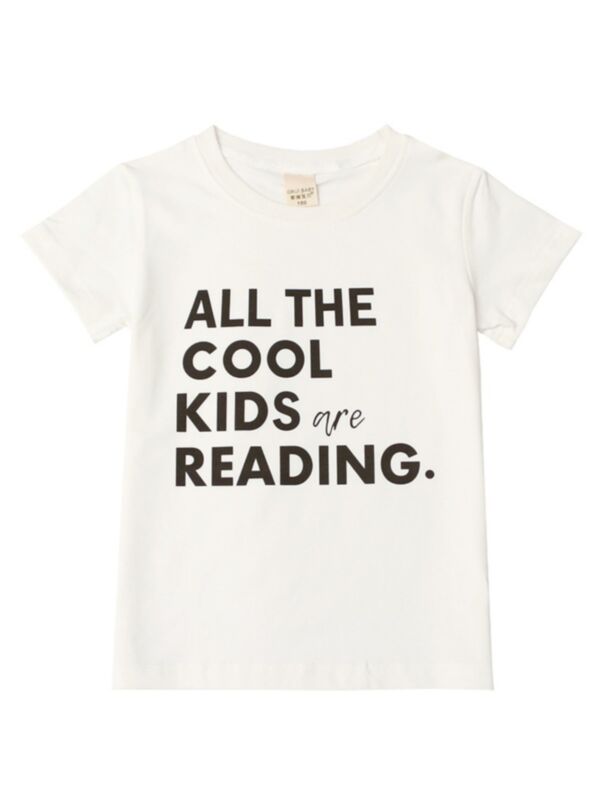 All The Cool Kids Are Reading T-Shirt For Baby Kid 