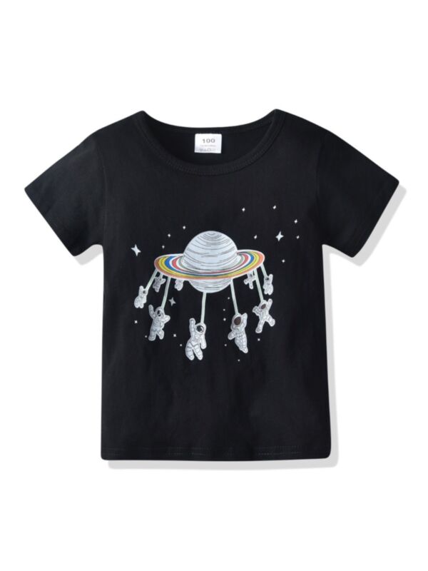 Kid Boy Astronaut Space T-Shirt