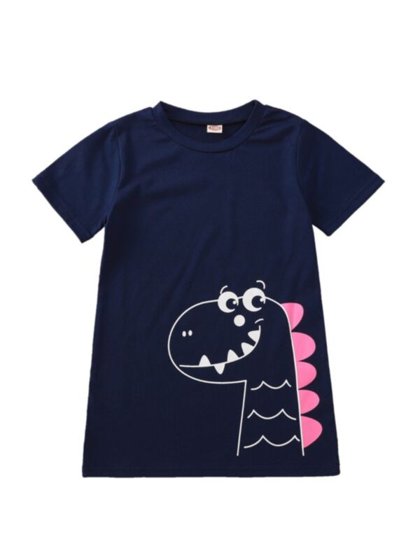 Baby Toddler Dino Print Cartoon T-Shirt
