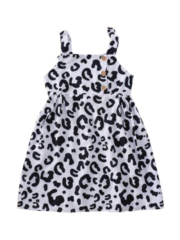 Kid Girl Leopard Print Cami Dress