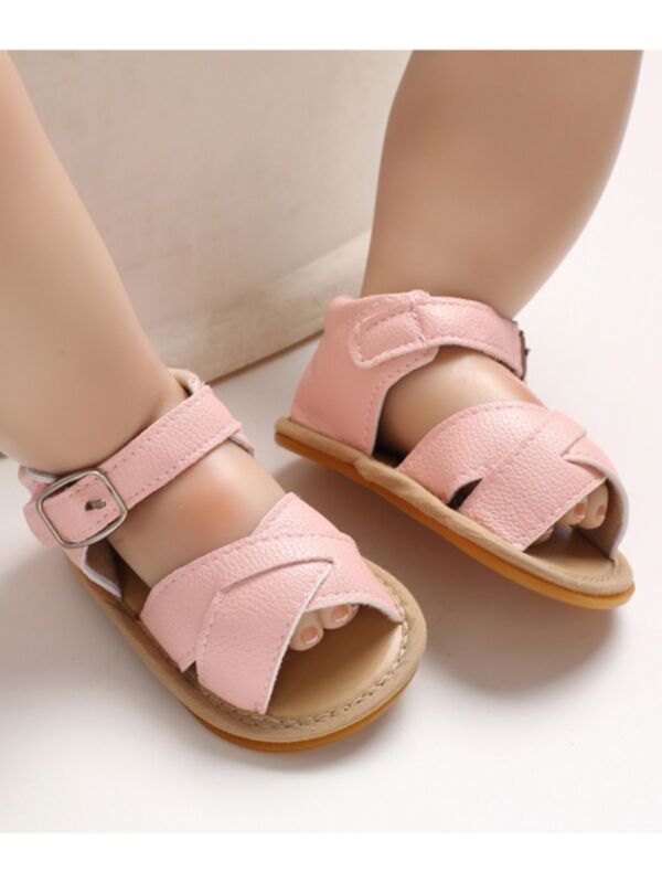 Infant Baby Girl PU Prewalker Sandals