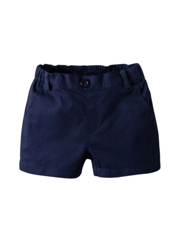 Toddler Boy Solid Color Casual Shorts