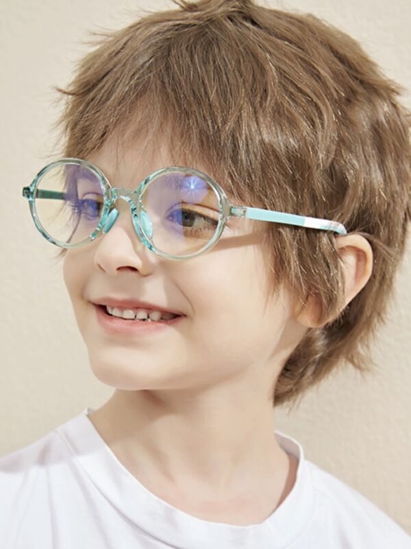 Toddler Kid Round Frame Glasses