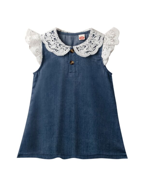 Crochet Flower Dollar Wholesale Baby Dresses For Girl