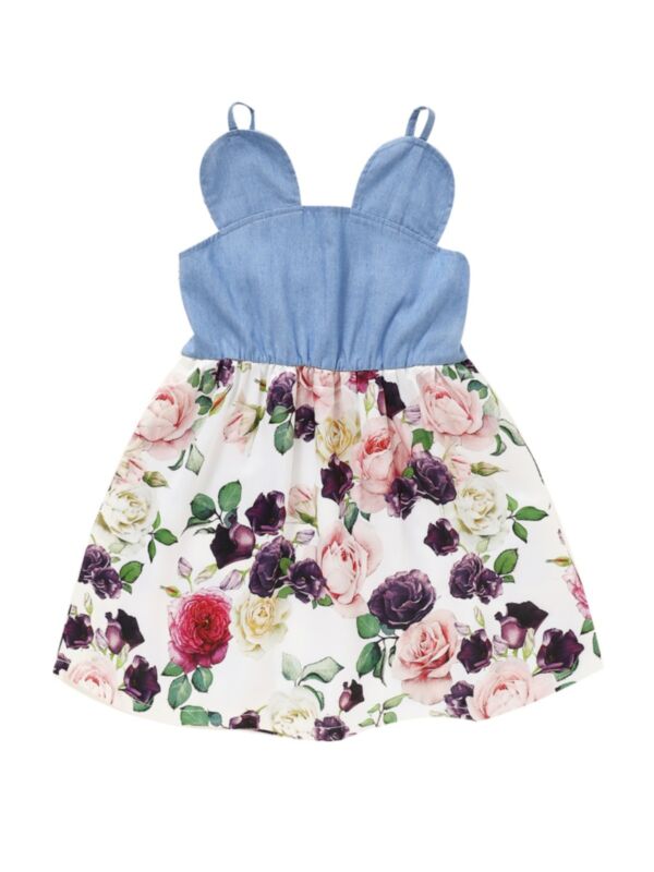 Kid Girl Cami Dress Flower Print 