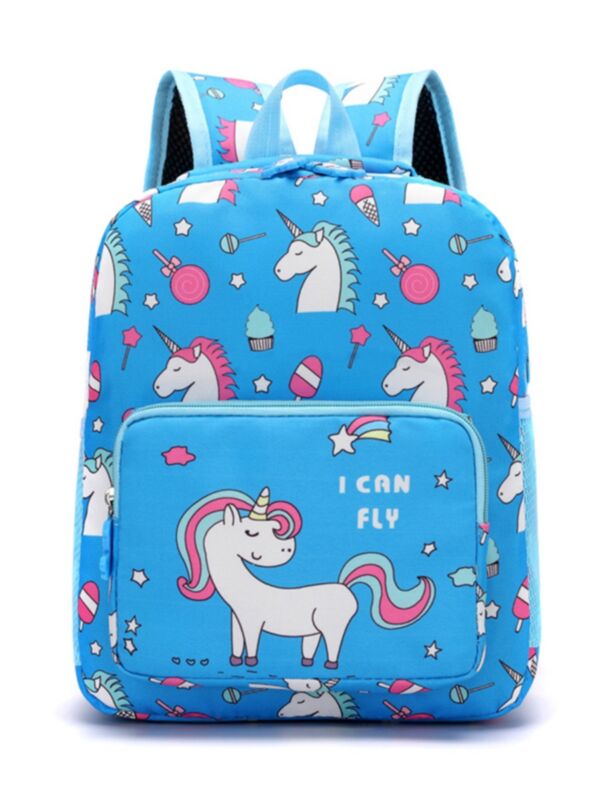 Kid Unicorn I Can Fly Graphic Schoolbag
