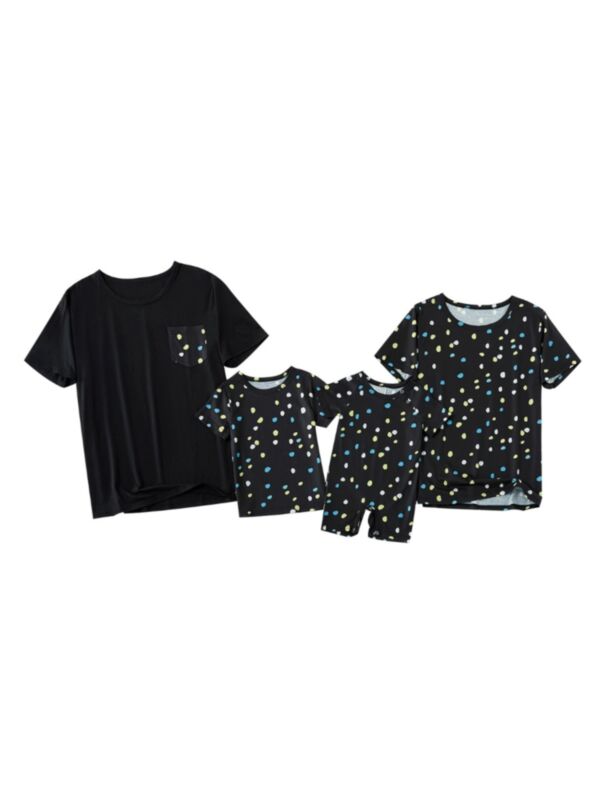  Family Matching Colorful Spots T-shirt