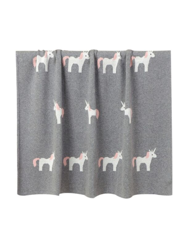 Baby Unicorn Knit Blanket