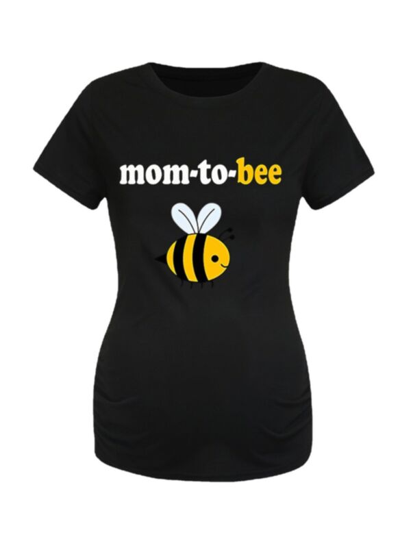 mom-to-bee Print Maternity T-shirt