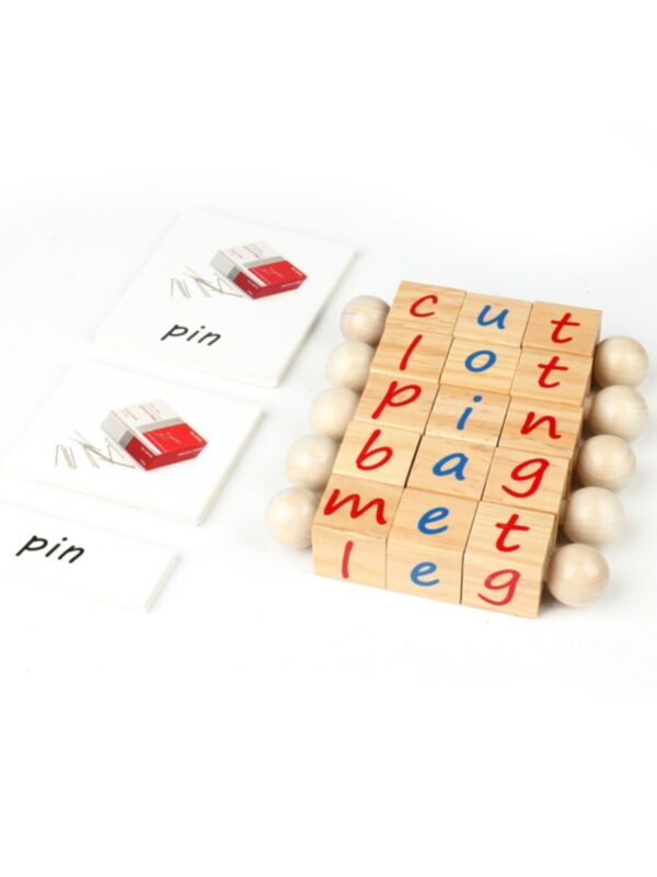Baby Wooden Toy Spelling English Word Game