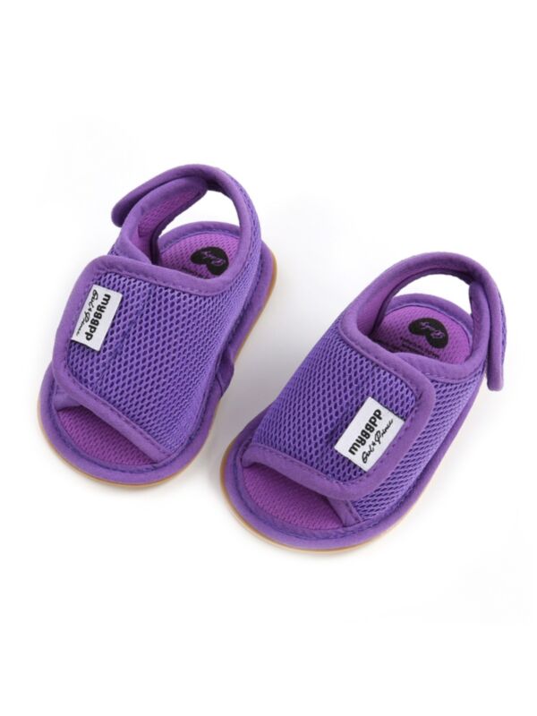 Baby Unisex Letter Breathable Mesh Sandals