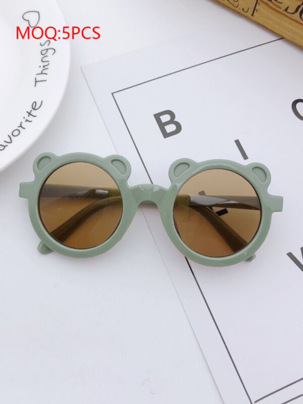 Round Frame Bear Sunglasses