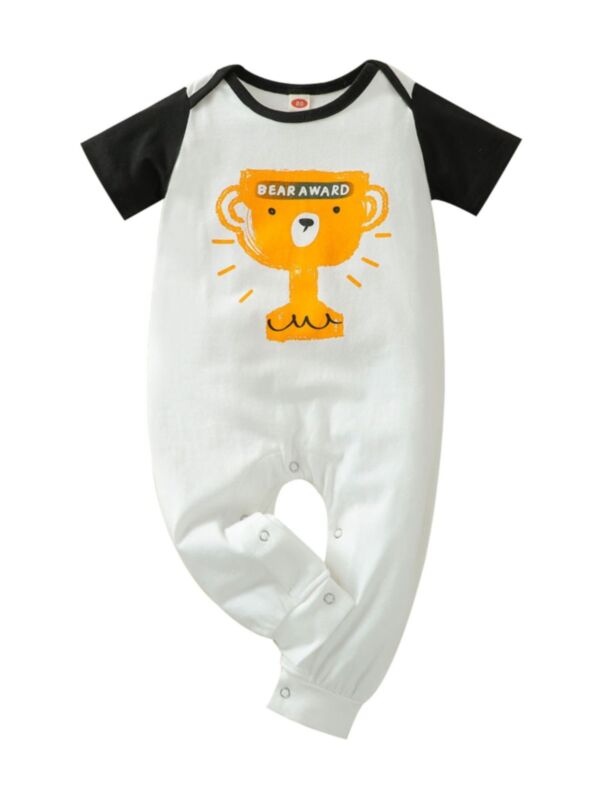 Bear Award Baby Raglan Sleeve Jumpsuit