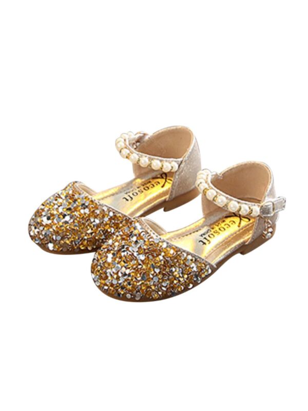 Kid Girl Sequins Beaded Sandals