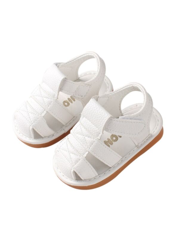 Solid Color Close Toe Baby Roman Sandals