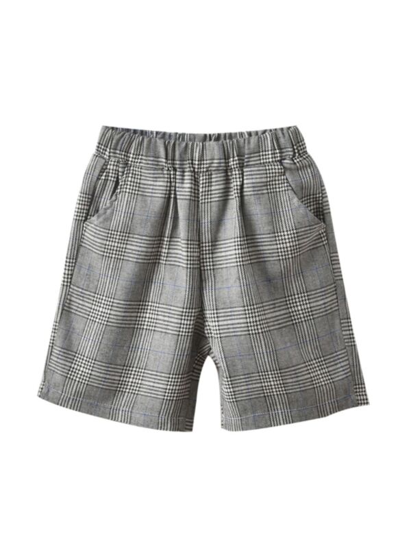 Kid Boy Checked Wholesale Boy Shorts 210510092