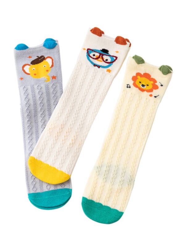 3 Packs Baby Cartoon Net Socks 210511021