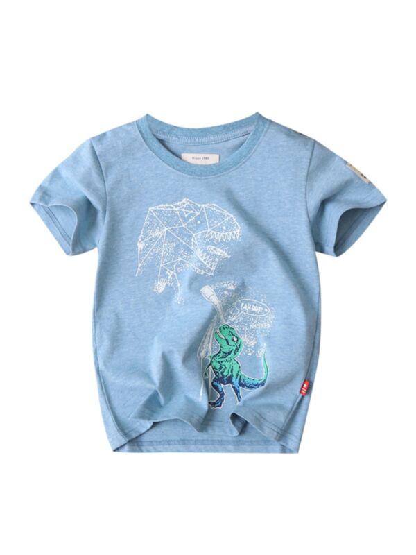 Kid Boy Dinosaur Print Tee Shirt 
