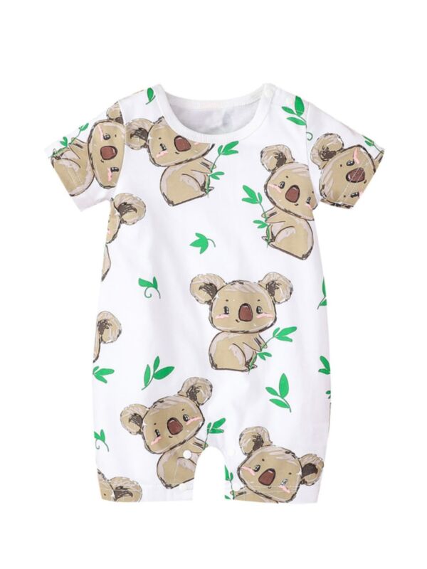 Koala Print Baby Romper 210515691