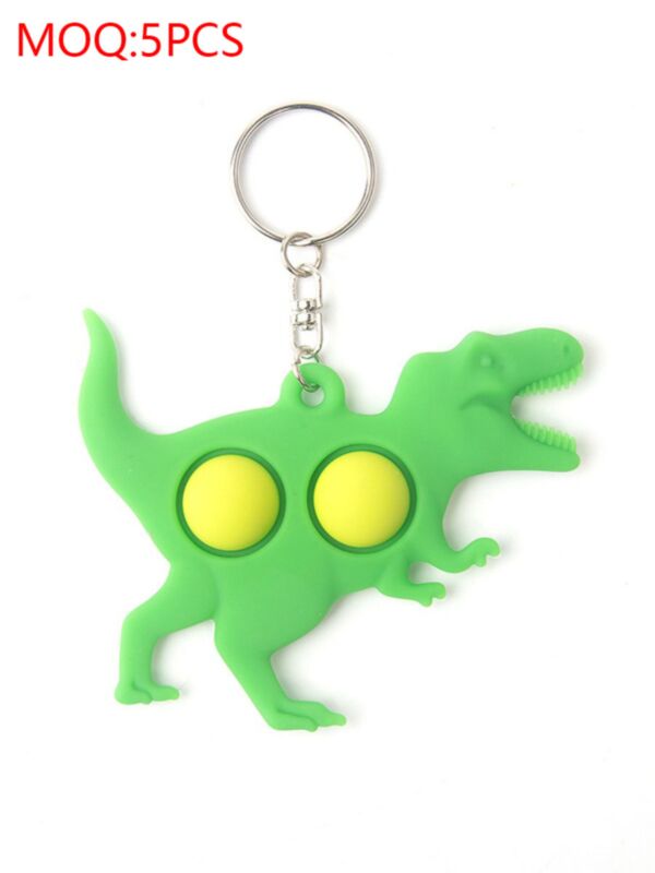  Silicone Dinosaur Keychain Squeeze Toy Fidget Toys 210518097