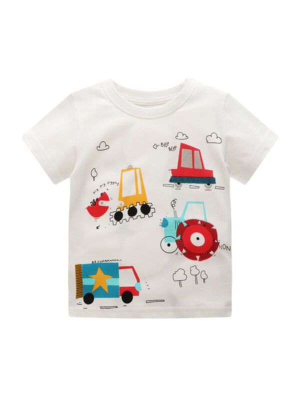 Kid Boy Car Print T-Shirt 210525986
