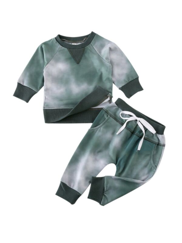 Three Pieces Baby Clothes Set Baby Clothes Set Tie Dye Top And Pants 210611732