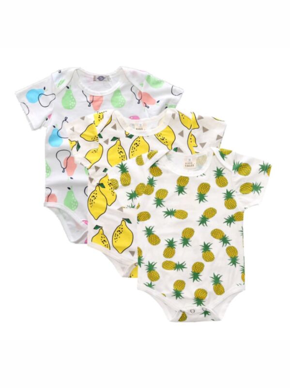 3 Pack Print Wholesale Baby Bodysuits 210615365