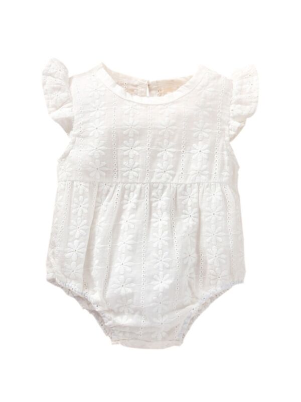  Baby Girl Bodysuit Flutter Sleeve One Birthday 21062058