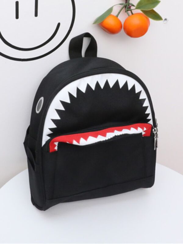 Shark Pattern Oxford Kid Backpack 210623896