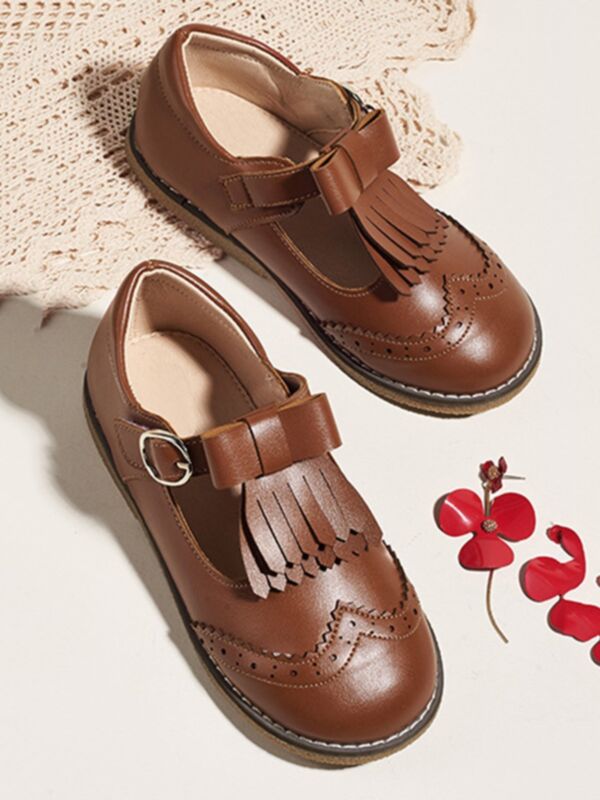 Tassel Bow Strap Lolita Mary Janes Girl Shoes 210624525