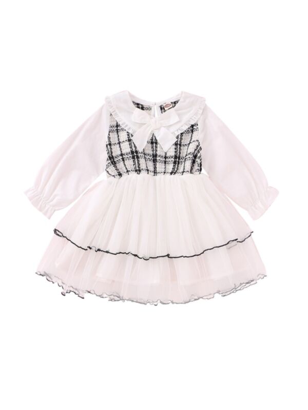 Kid Girl Tiered Layered Checked Dress 21062772