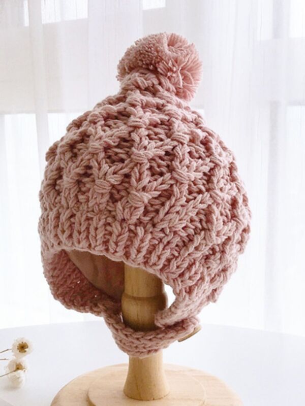 Baby Solid Color Knitted Hat 210630155