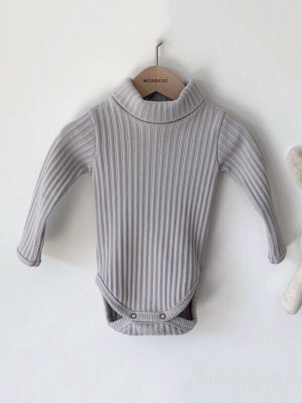 Solid Color Knitted Baby Onesies Bulk Wholesale Baby Clothes Bulk 210703554