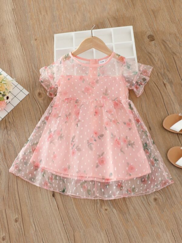 Kid Girl Organza Flower Dress 210707775