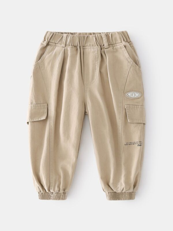 Letter Cargo Pants For Kid Boy Wholesale Boy Clothing 210710882
