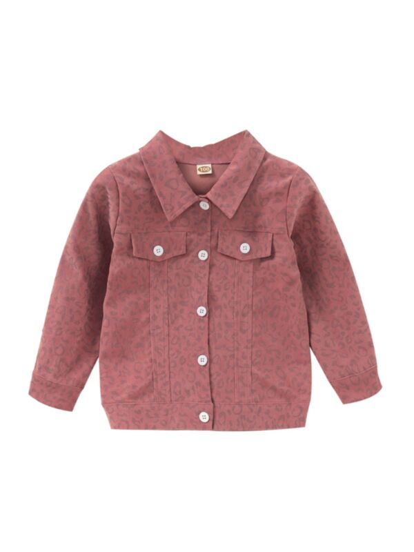 Leopard Button Kid Girl Jacket 21071148
