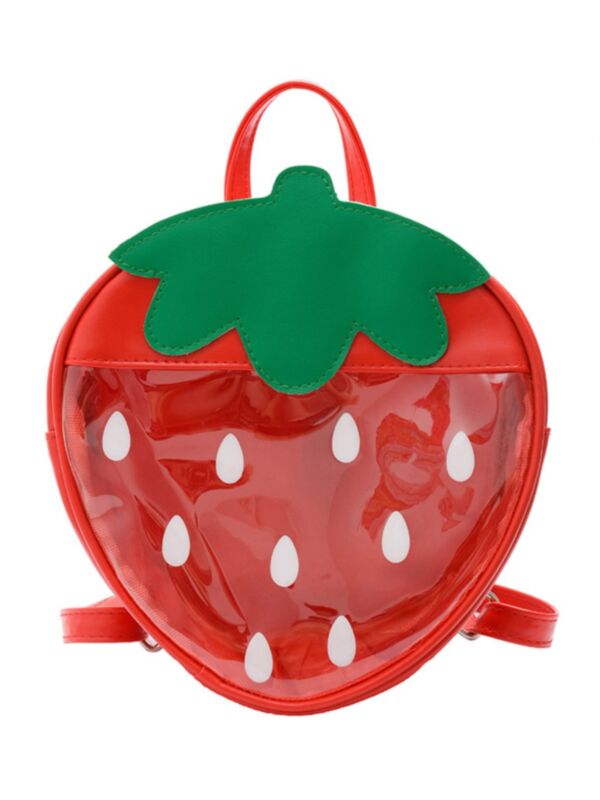Strawberry Print Toddler Backpack 210713454