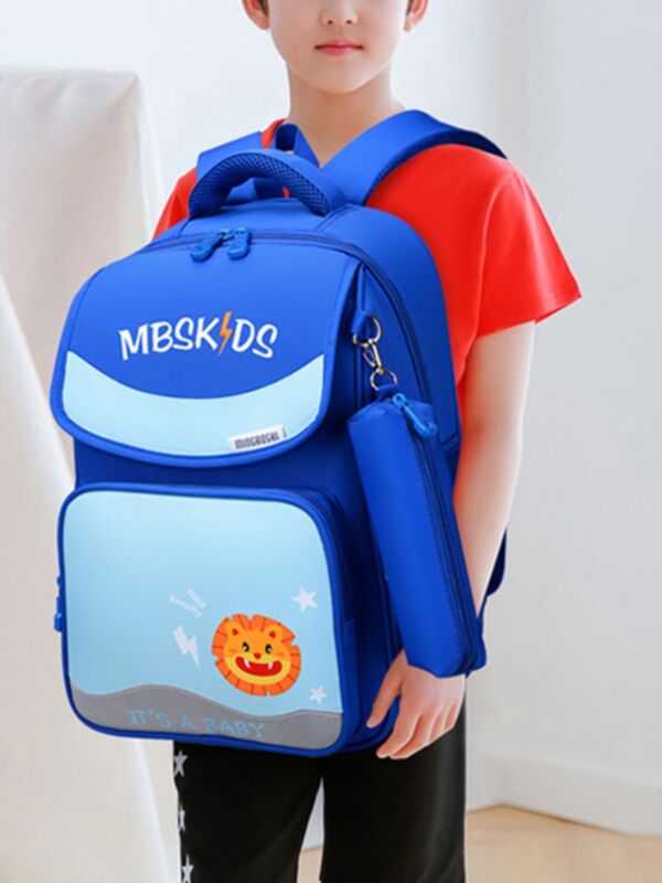 Kid Cartoon School Backpack With Pencil Case 210722618