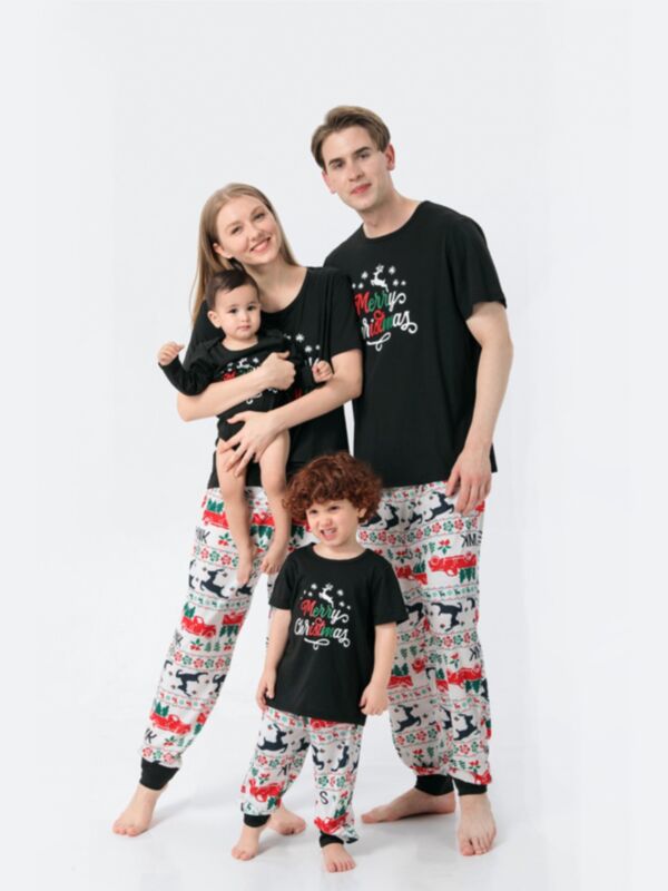 Merry Christmas Family Matching Loungewear Sets T-shirt Pants Bodysuit 210724827