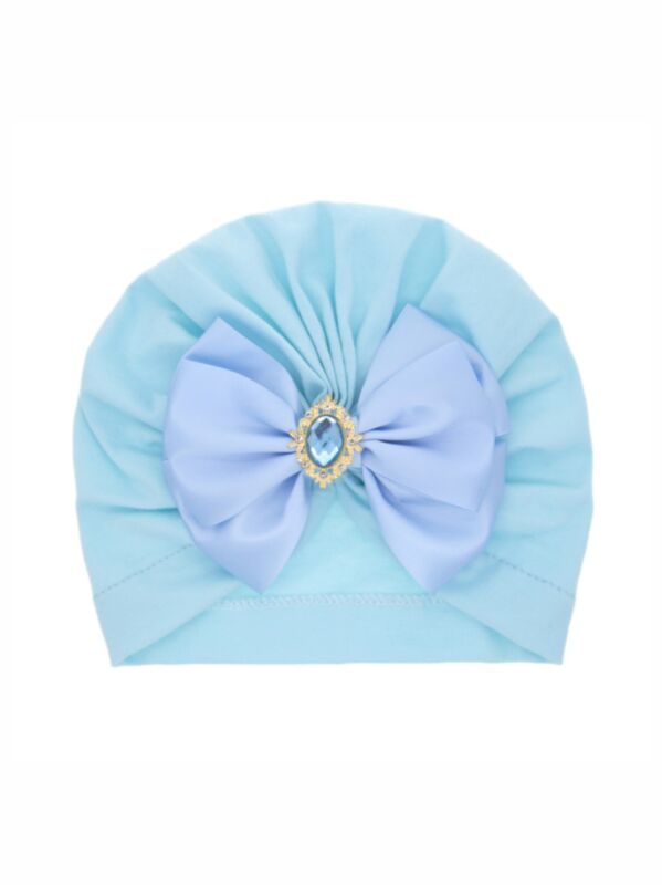 Baby Big Bow Rhinestone Indian Hat 210728938