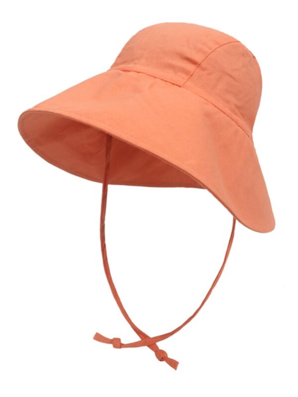 Solid Color Striped Toddler Bucket Hat 210731568