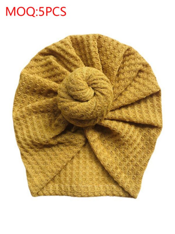 Baby Solid Color Knitted Turban Hat 210731600