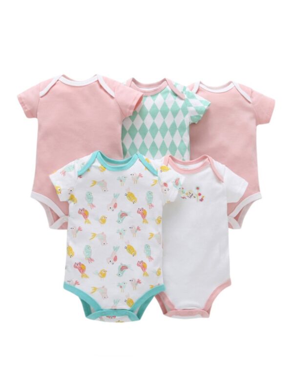 5-pack Unisex Baby Bodysuits 210804254