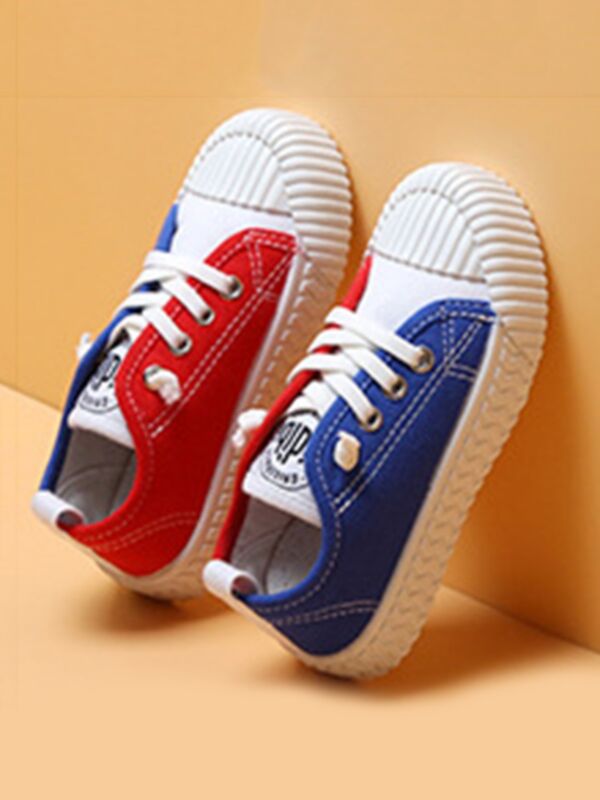 Color Blocking Kid Canvas Shoes 210812565