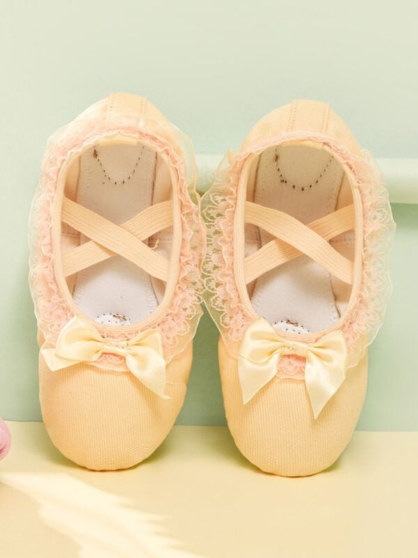 Bowknot Kid Girls Ballet Dance Shoes 210814843