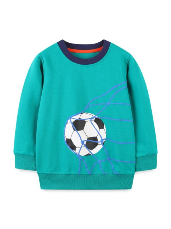 6-pack Football Print Kid Boys Tops Wholesale Boy Clothing 210817301