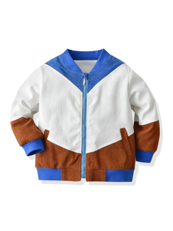 Corduroy Hit Color Kid Boys Coat Jacket Wholesale Boys Clothing 210819654